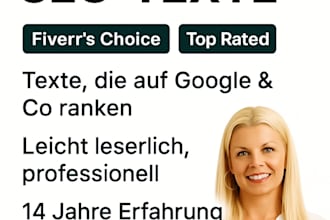 write your SEO article in perfect german language