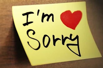 write a sincere apology