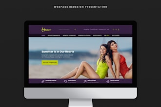 design a professional website UI in adobe photoshop