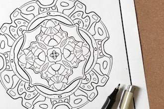 create a mandala design for your KDP coloring book