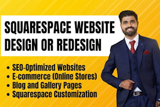 do squarespace website design or redesign