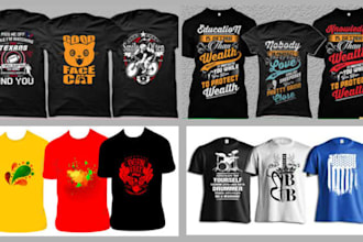 design bulk tshirt design for print on demand business