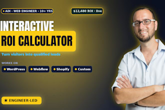 create an interactive ROI or pricing calculator