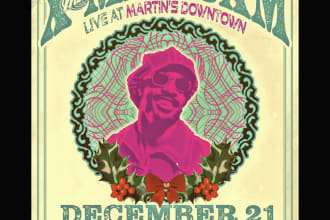 create a cool and informative concert or event flyer