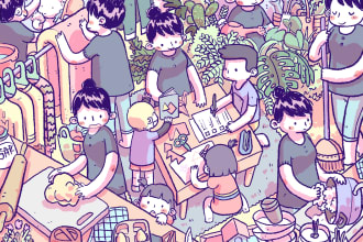 draw simple children illustration