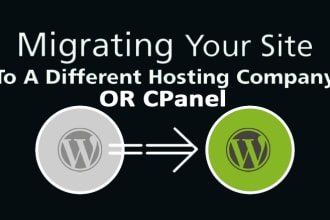 do the website migration from old to new and within hosting