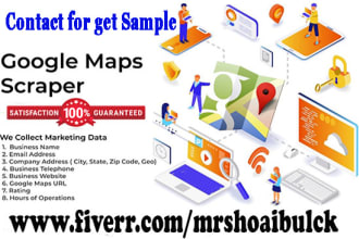 scrape business listing data from google map
