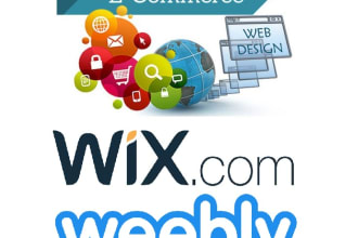 design or redesign your wix or weebly website