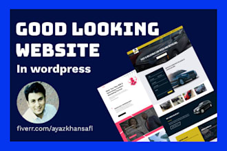 make you a good looking fancy website with divi theme
