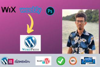 convert or migrate clone wix, weebly, squarespace website to wordpress