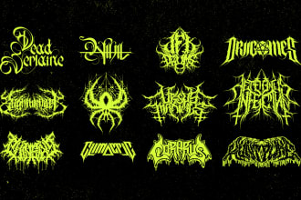do a logo for your death metal or black metal band