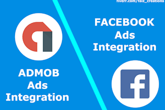integrate admob ads and facebook ads in unity game