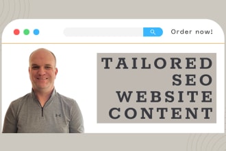 be your SEO website content writer