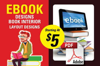 design ebook, brochures or pdf booklet