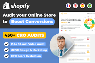 audit and review your shopify store for conversions cro