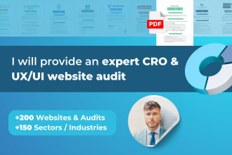 provide an expert cro and UX UI audit of your website