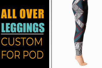 design trendy all over legging, yoga pant, capri