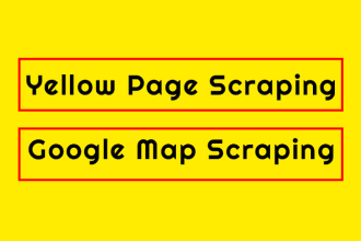 do yellow pages scraping and google map business scraping
