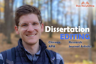 edit your dissertation or journal article