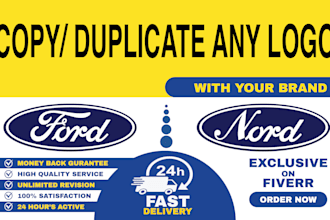copy, redesign modify, edit, fix any logo with your brand