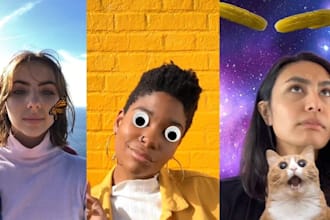 create a custom fb or instagram ar filter for  brand or logo