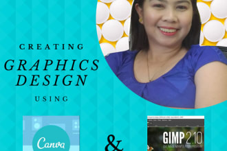 create graphic design using canva and gimp