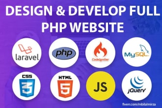 be your full stack web developer PHP laravel