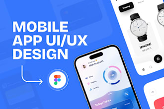 do mobile app ui ux design or app mockup screenshot for android and ios
