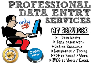 do data entry, copy paste, typing, data entry