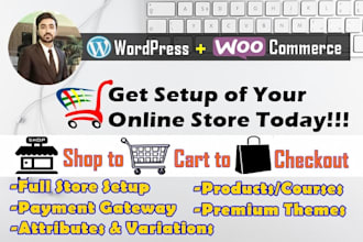 develop and design wordpress ecommerce online store website