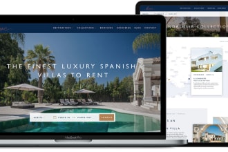 build a villa or resort  booking website