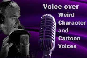 record any weird character voice