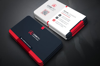 do professional business card design for you