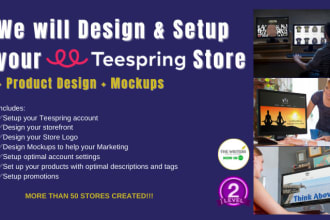 create and set up your teespring storefront, add designs and SEO strategy