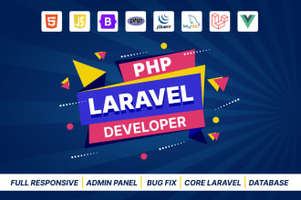 be your PHP laravel developer and develop custom PHP laravel website