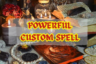 cast a powerful custom spell which manifests fast