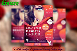 design beauty spa a and salon flyer for your business