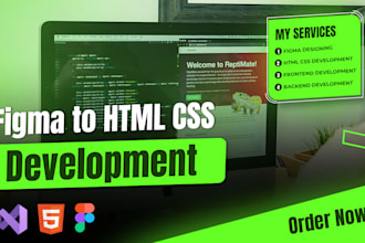 convert zeplin, figma, and psd to html css with bootstrap
