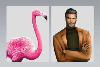 paint digital realistic art on quality for you