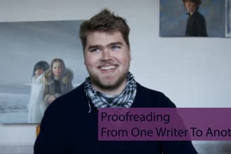 copy edit and proofread your novel or story