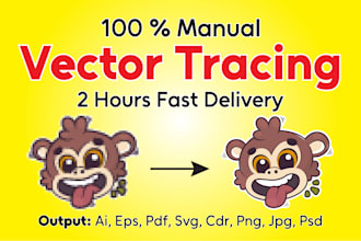do vector tracing, redraw logo, vectorize image in adobe illustrator