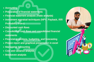 professional financial statement, preparation profit and loss cash flow analysis