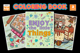 illustrate coloring book pages for kids