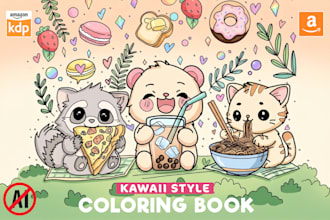 design kids coloring book with commercial rights