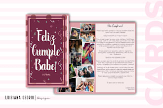 design postcard, voucher, coupon, greeting card foy you