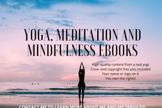 create a yoga, mindfulness and meditation ebook