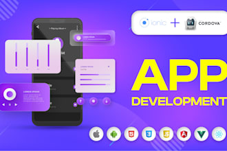 develop ionic cordova mobile app for ios and android