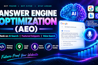 do answer engine optimization, aeo and integrate schema markup into your website