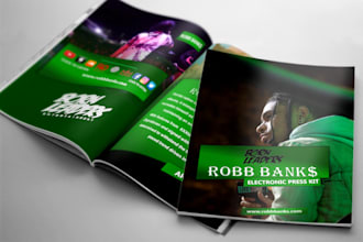 design professional media kit, press kit, epk, press release
