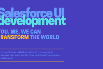 do salesforce UI development, lwc, slds and custom design